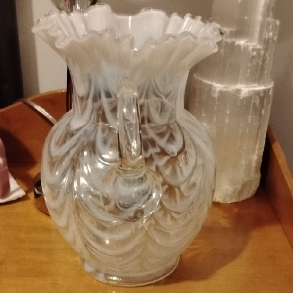 Elegant Swirled Glass Pitcher - Picture 4 of 14